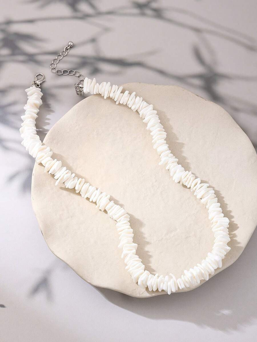 1pc Shell Decor Vacation Necklace, Suitable For Women Daily Wear In Spring And Summer | SHEIN