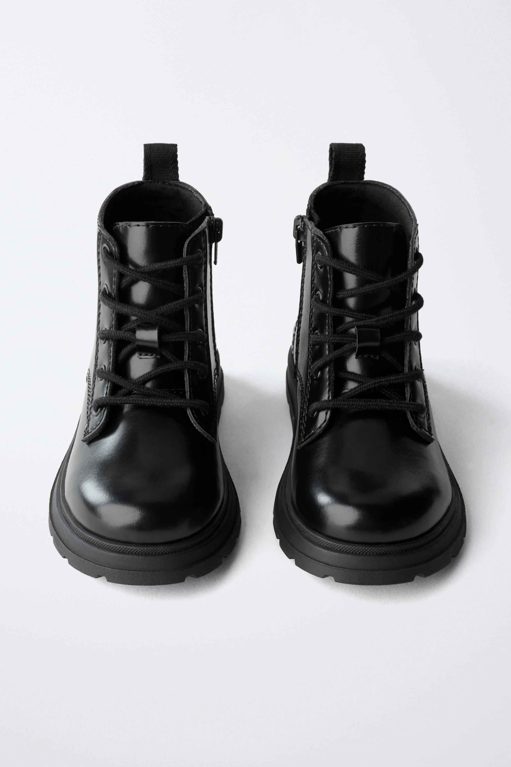 LACE-UP ANKLE BOOTS | Zara UK