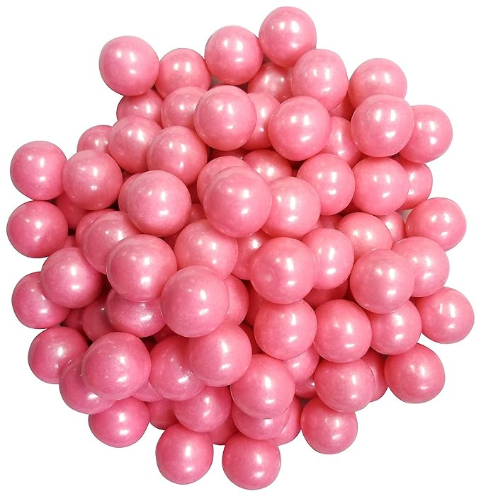 Light Pink Pearl Gumballs 1 Inch-2 Pound Bulk Bag For Baby Showers And Gender Reveal Parties | Amazon (US)