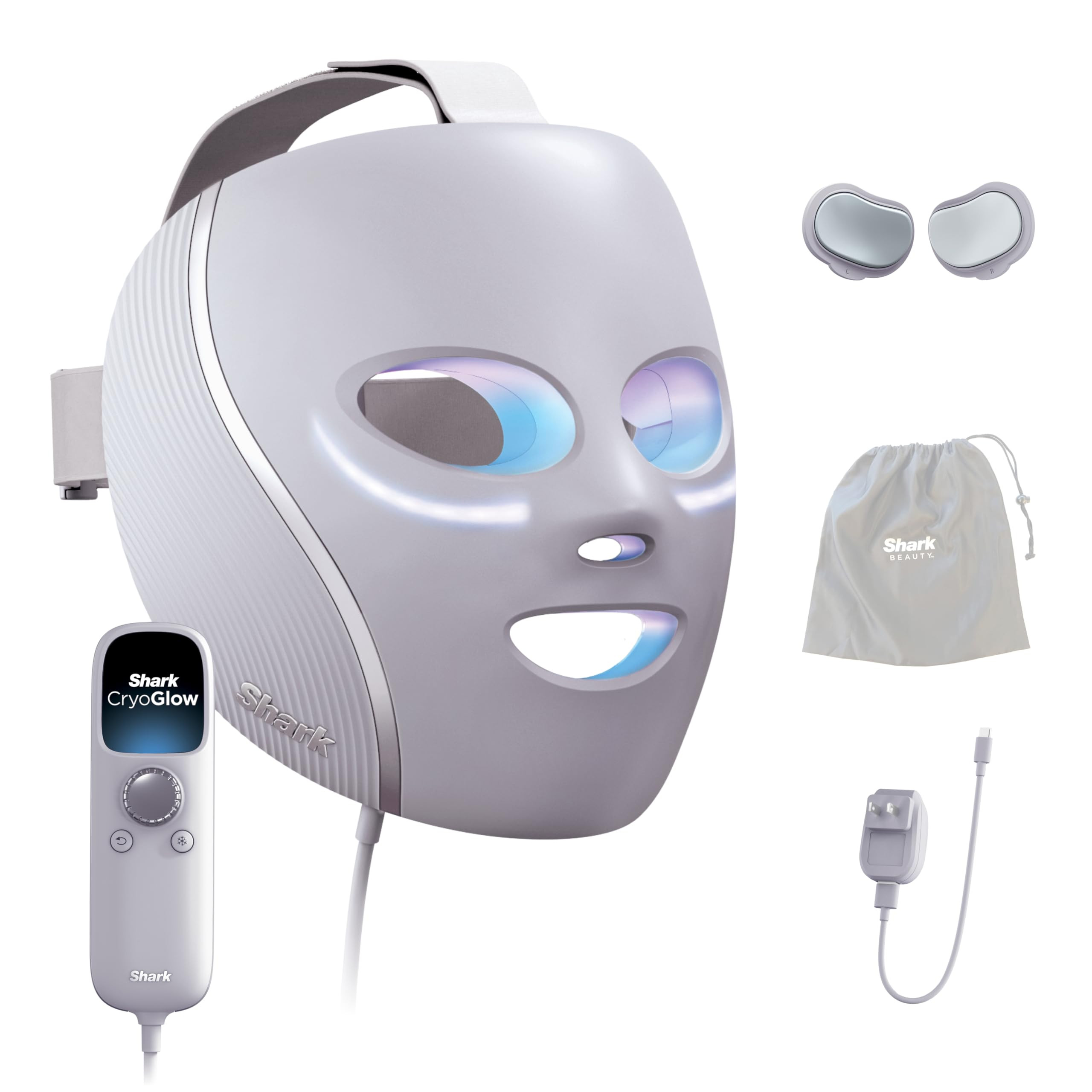 Shark CryoGlow LED Face Mask (FSA/HSA Eligible*) with Under-Eye Cooling, Anti-Ageing & Blemish Re... | Amazon (US)