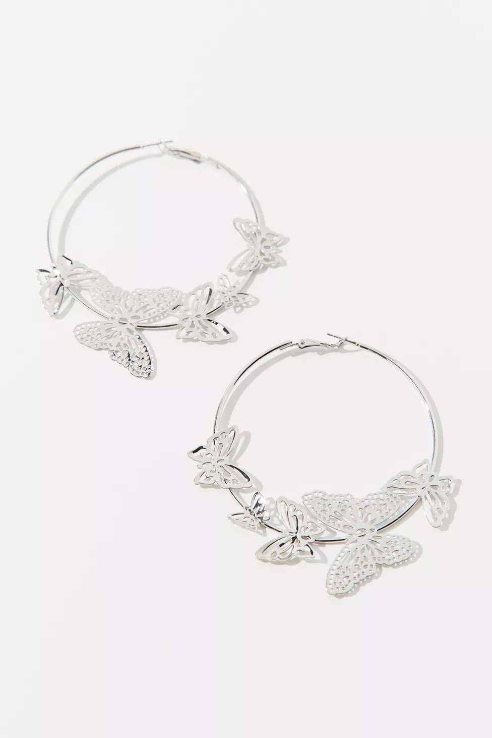 Butterfly Statement Hoop Earring | Urban Outfitters (US and RoW)