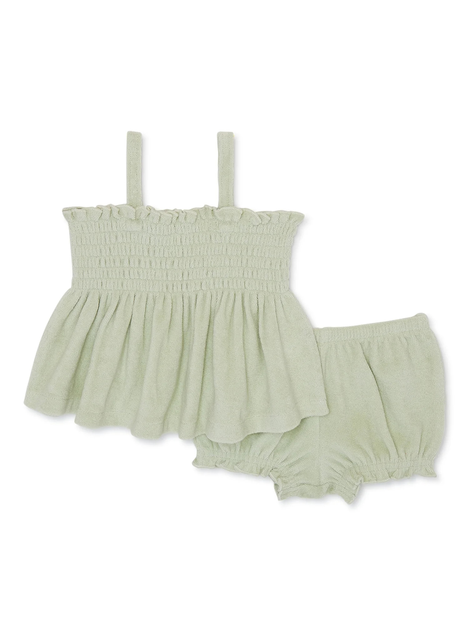 easy-peasy Baby Girls Print Tank Top and Bloomer Shorts Set, 2-Piece, Sizes 0-24M | Walmart (US)