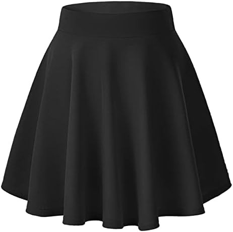 Urban CoCo Women's Basic Versatile Stretchy Flared Casual Mini Skater Skirt | Amazon (US)