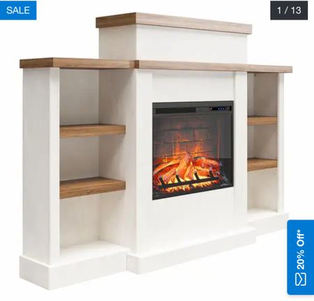 Fireplace 
Faux fireplace 
Home decor 
Living room 

#LTKsalealert #LTKhome #LTKGiftGuide