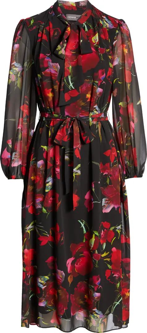 Donna Ricco Floral Print Long Sleeve Dress | Nordstrom | Nordstrom