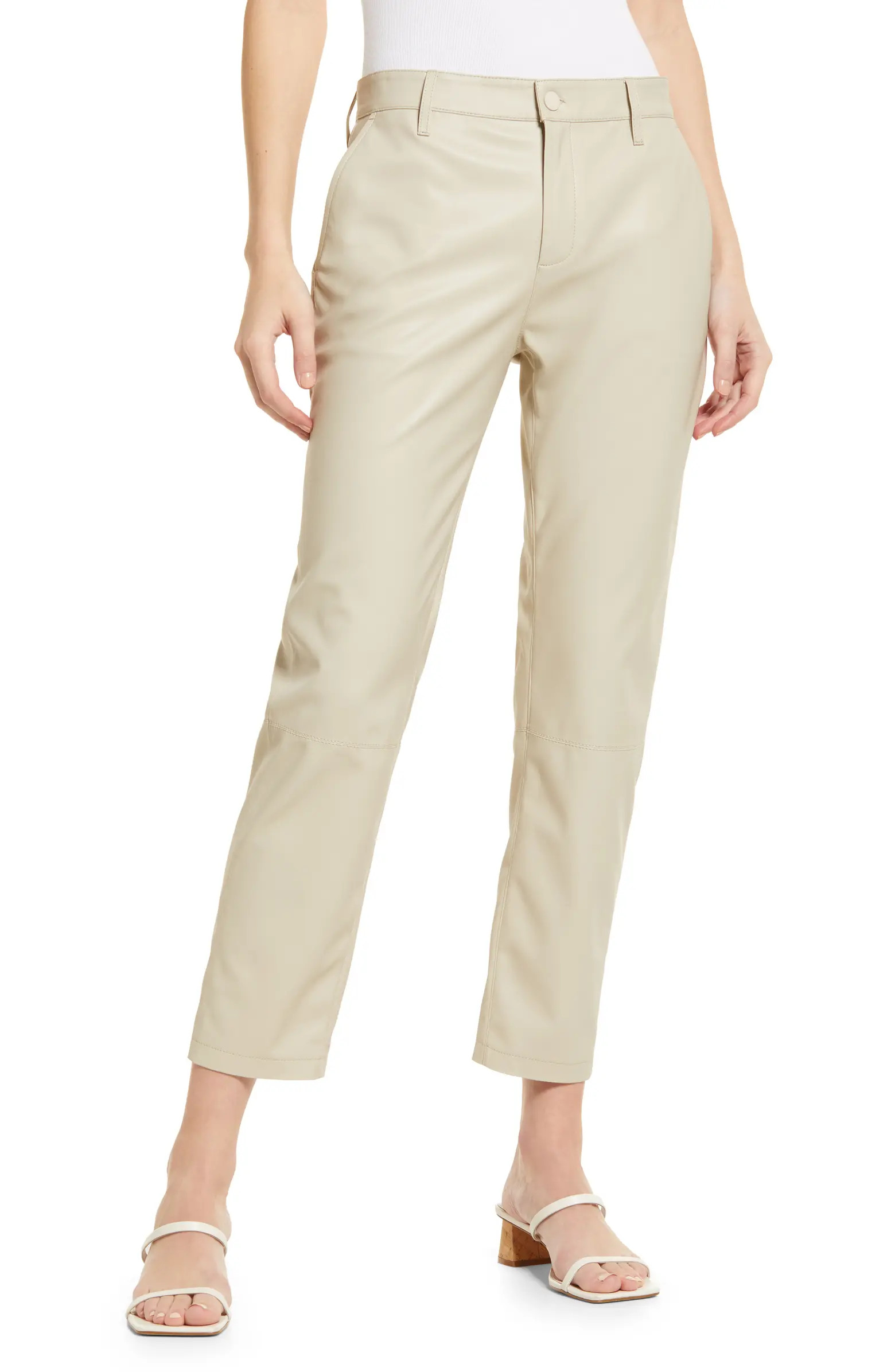 AG Caden Crop Faux Leather Pants | Nordstrom | Nordstrom