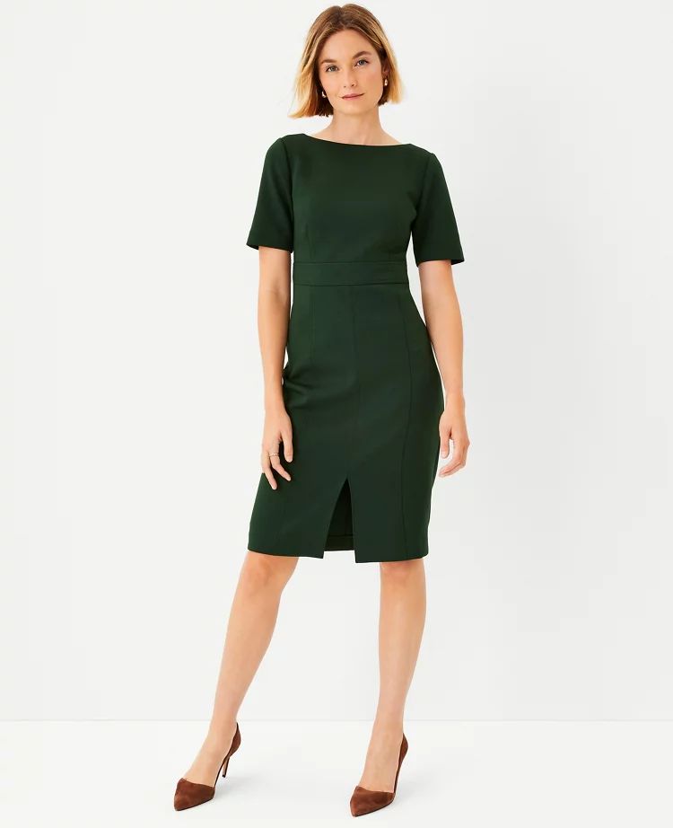 The Seamed Sheath Dress in Double Knit | Ann Taylor (US)