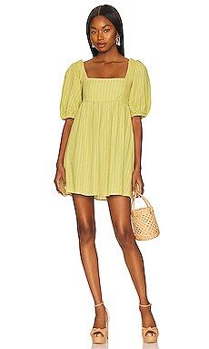 Show Me Your Mumu Smitten Babydoll Dress in Pear Green from Revolve.com | Revolve Clothing (Global)