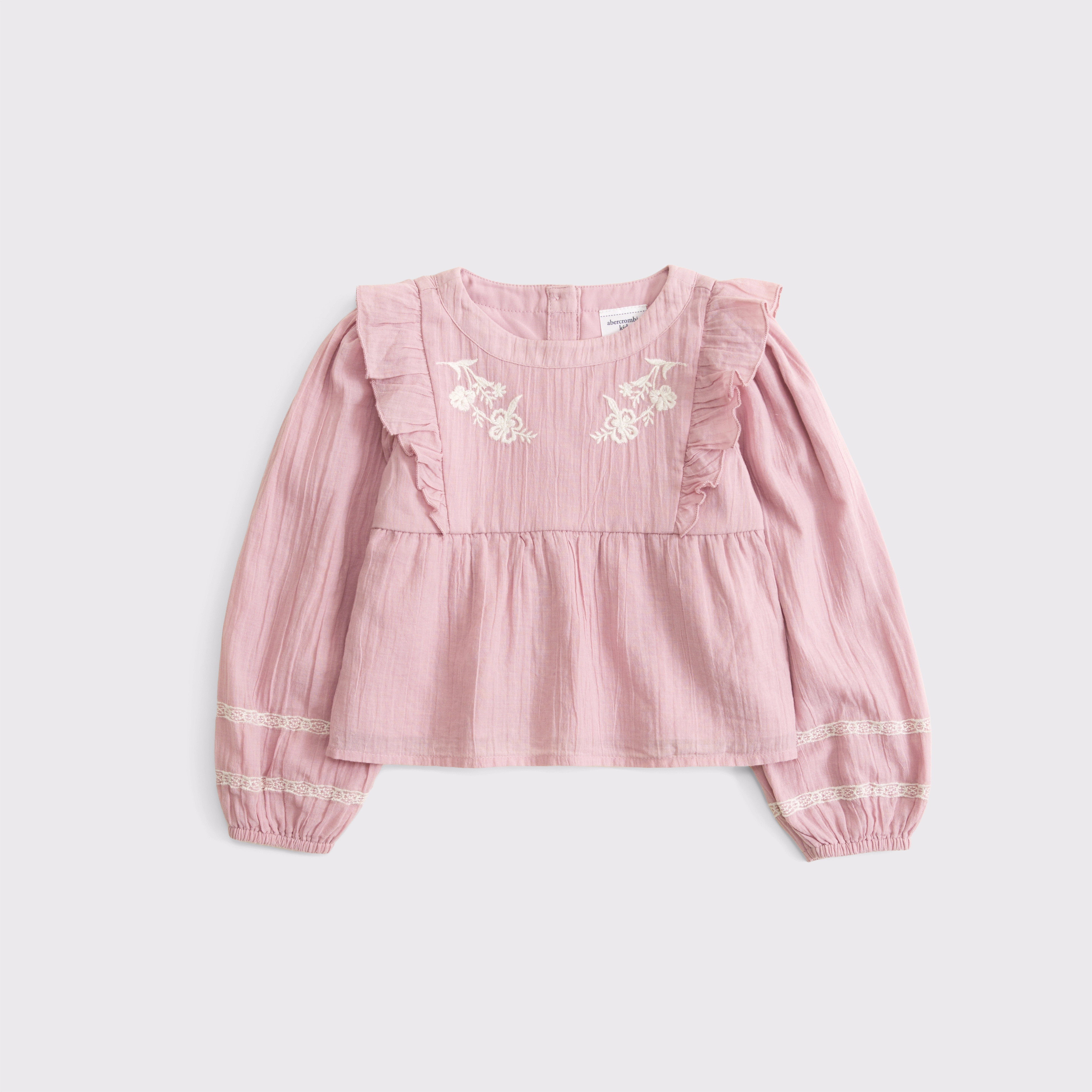 toddler long-sleeve ruffle top | Abercrombie & Fitch (US)
