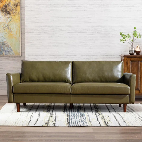 Clare-Marie 80'' Vegan Leather Sofa | Wayfair North America