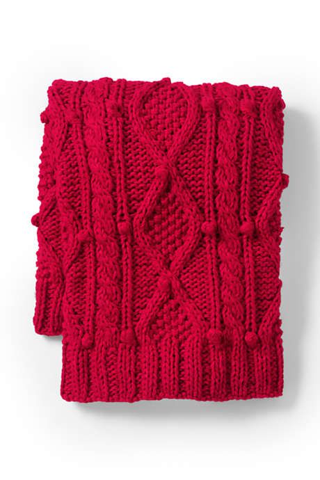 Cable Knit Throw Blanket | Lands' End (US)