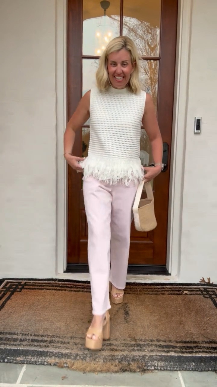 This top is so good!! Y’all know how much we love the sailor jeans from tar-jay…I’m showing you the new style and they are so cute! ￼
Top - small
Jeans - wearing 4 but sizing down to 2
Shoes - 8

￼

#LTKOver40 #LTKmomlife #LTKdayinmylife