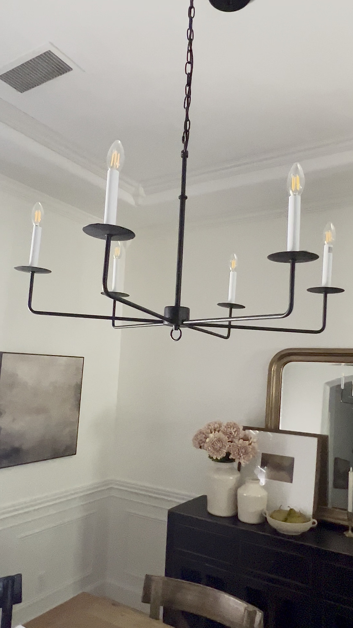 My dining room chandelier makes the perfect addition to a small dining space! Lighting, lamp, chandelier, modern organic, vintage, traditional, dining room, breakfast nook, bedroom, guest room 
#LTKStyleTip#LTKSpringSale 

#LTKSeasonal #LTKHome