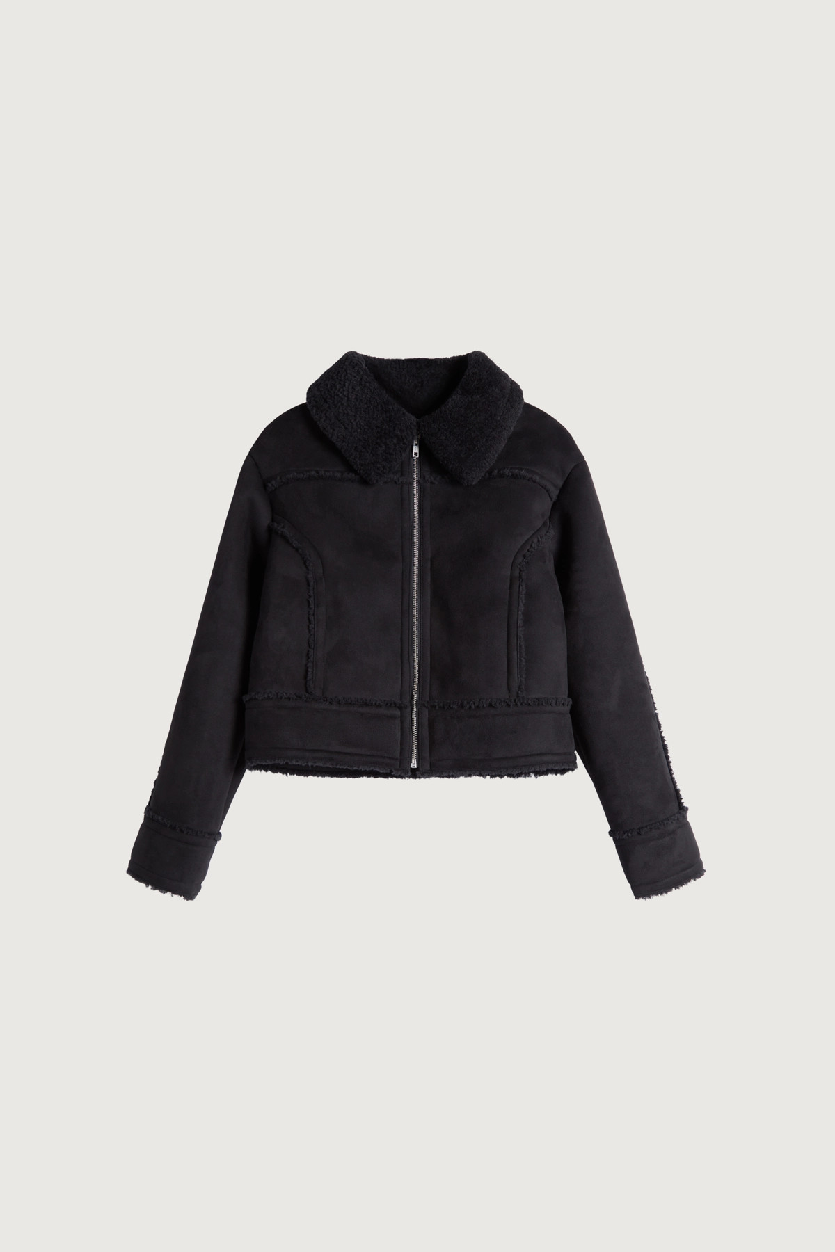 CROPPED SHERPA JACKET | OAK + FORT