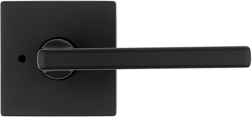 Kwikset Halifax, Door Handle Lever Privacy Door Lock for Bedroom and Bathroom with Microban, Squa... | Amazon (US)