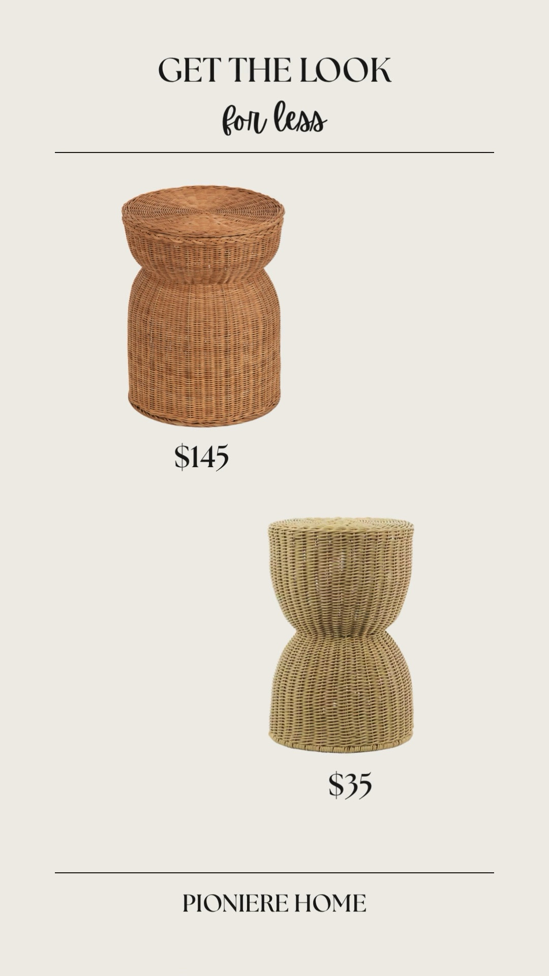 Get the look for less rattan side table. Outdoor side table #furnituredupe

#LTKSeasonal #LTKHome #LTKSaleAlert