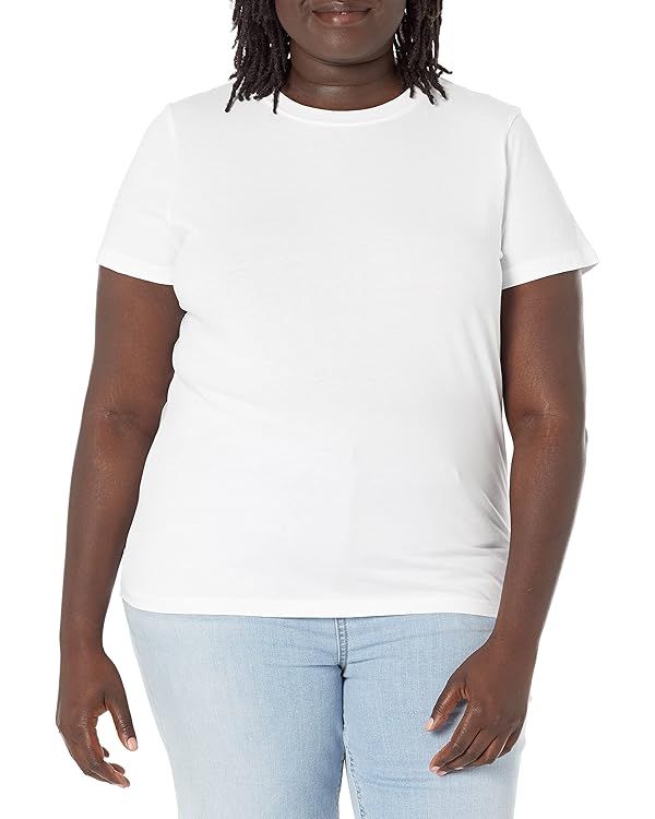 The Drop Women's Courtney Short-Sleeve Tiny Crewneck Jersey T-Shirt | Amazon (US)