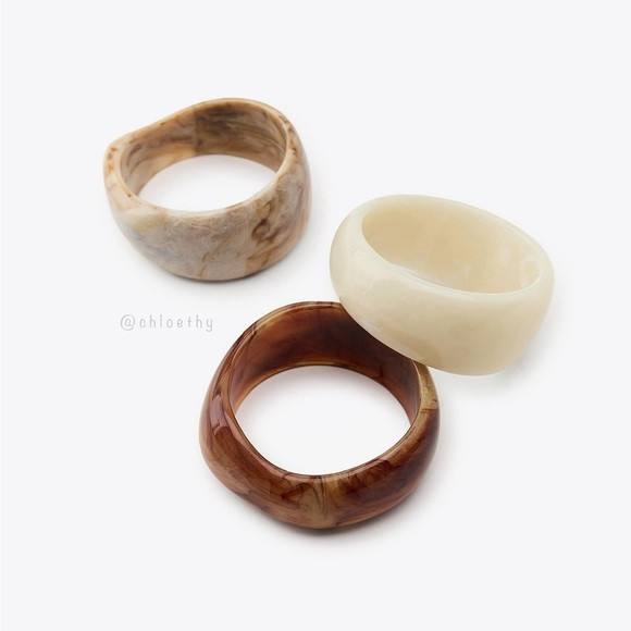 Zara PACK OF 3 RIGID BRACELETS | Poshmark