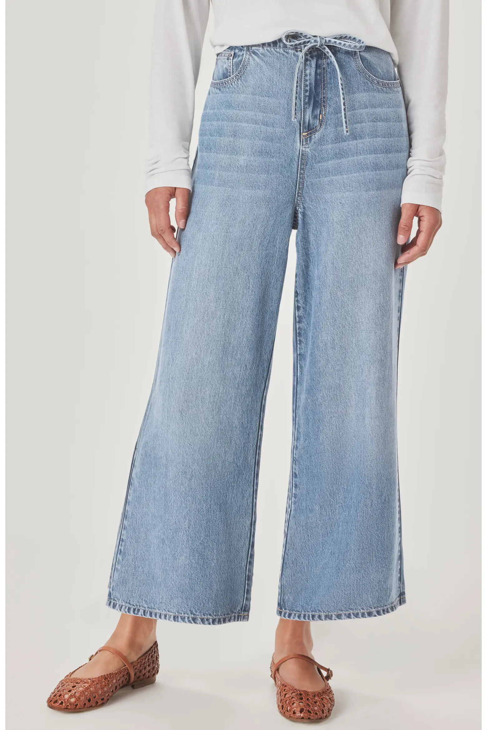 Lounge Wide Leg Crop Jeans (Women) | Nordstrom | Nordstrom