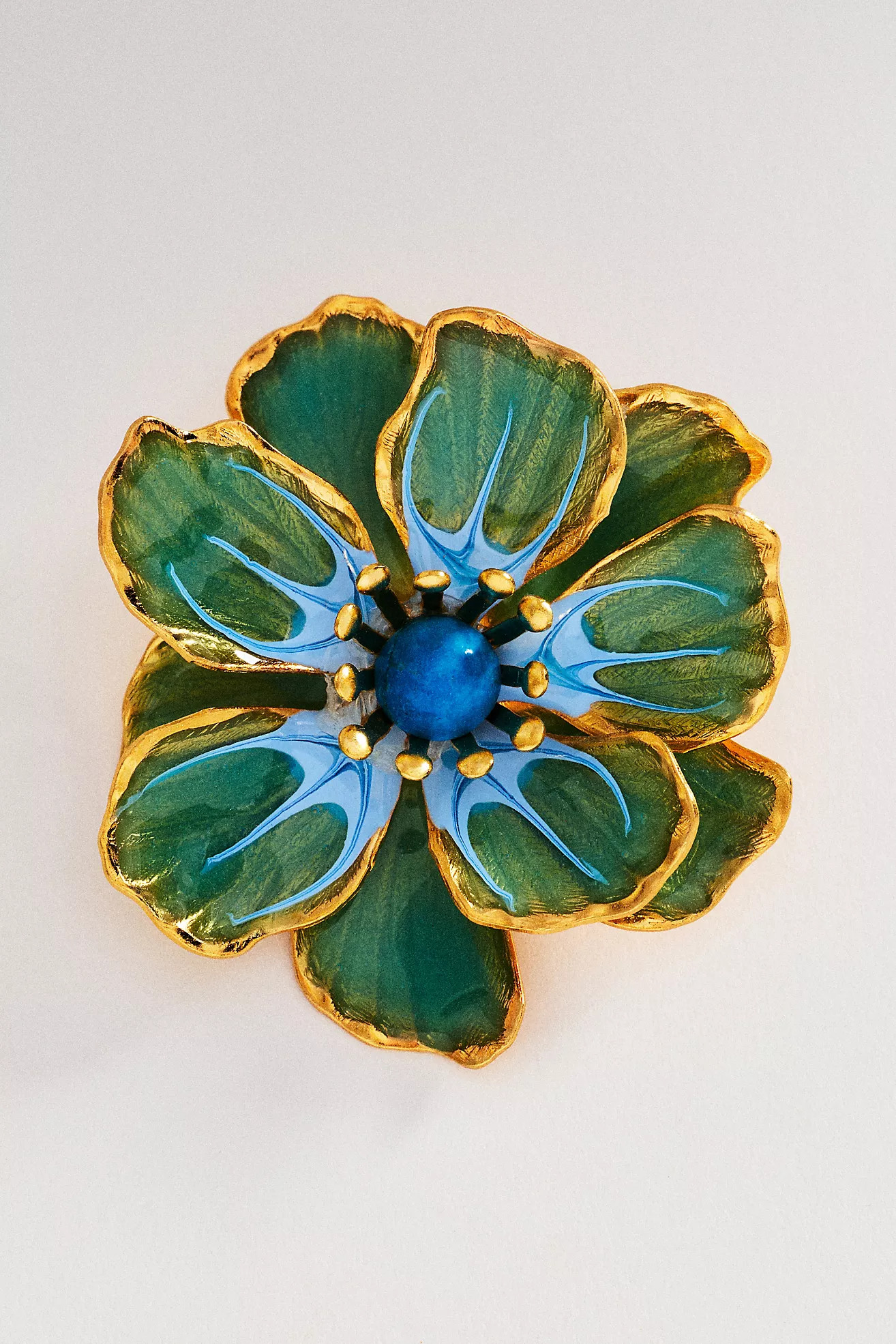 The Pink Reef Hand-Painted Birth Flower Stud Earrings | Anthropologie (US)