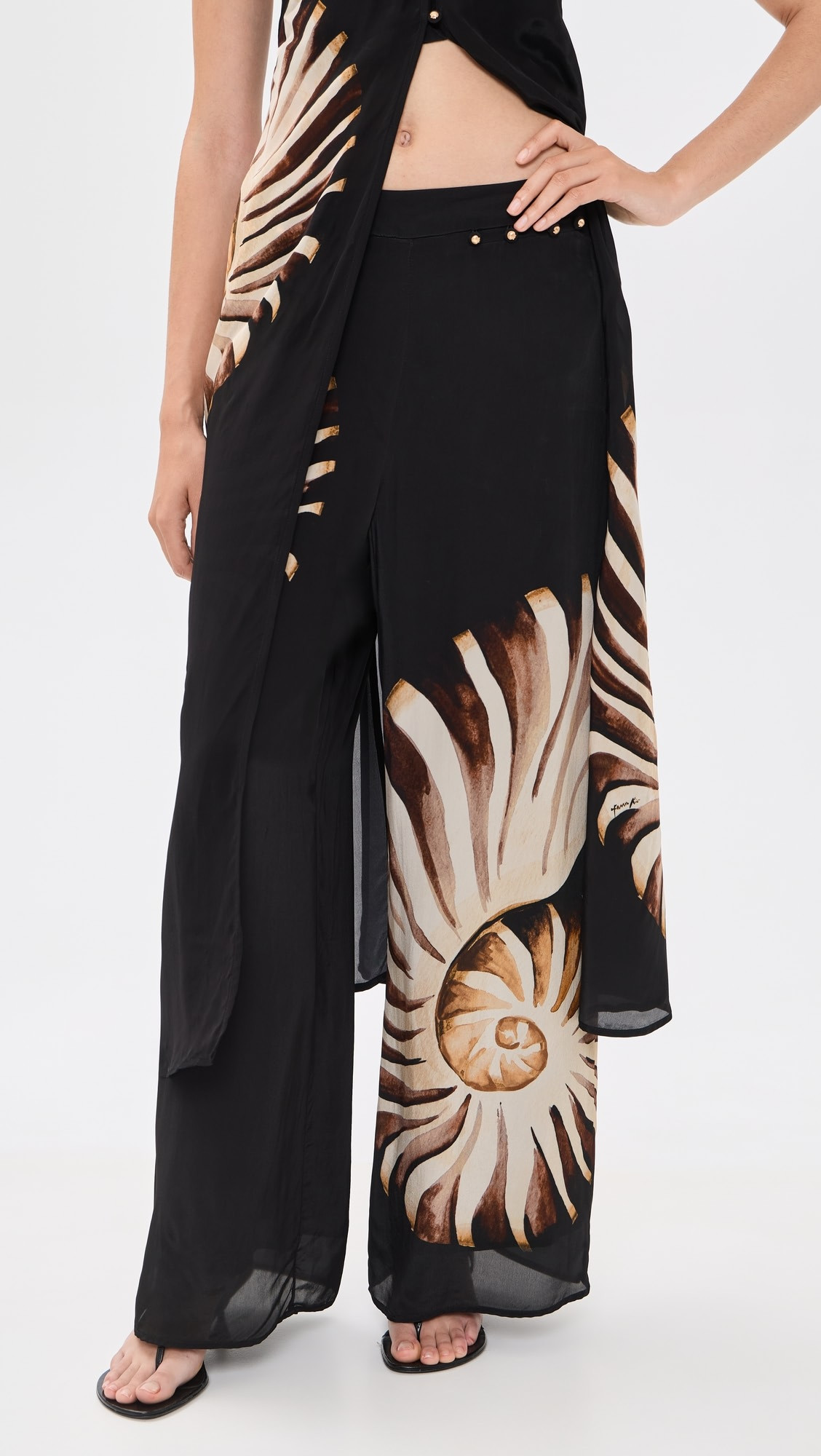 FARM Rio Ammonite Smocked Pants | Shopbop | Shopbop