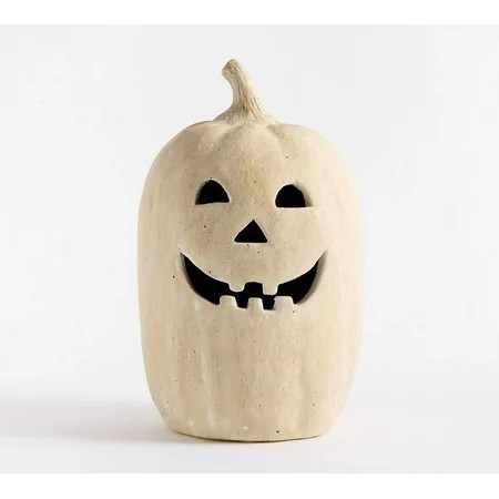Pottery Barn Terracotta Fall Decor - Cute Handmade Pumpkin Jack O' Lantern Halloween Decorations Outdoor Indoor for Porch Home Festival | Walmart (US)