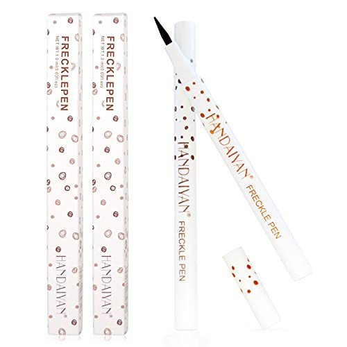 Freckle Pen 4 Colors Available, Natural Lifelike Freckle Makeup Pen, Waterproof Long Lasting Quick Dry - Light Brown, Natural Coffee, Chestnut, Dark Brown (2Pack) (3-Chestnut + 4-Dark Brown) | Amazon (US)