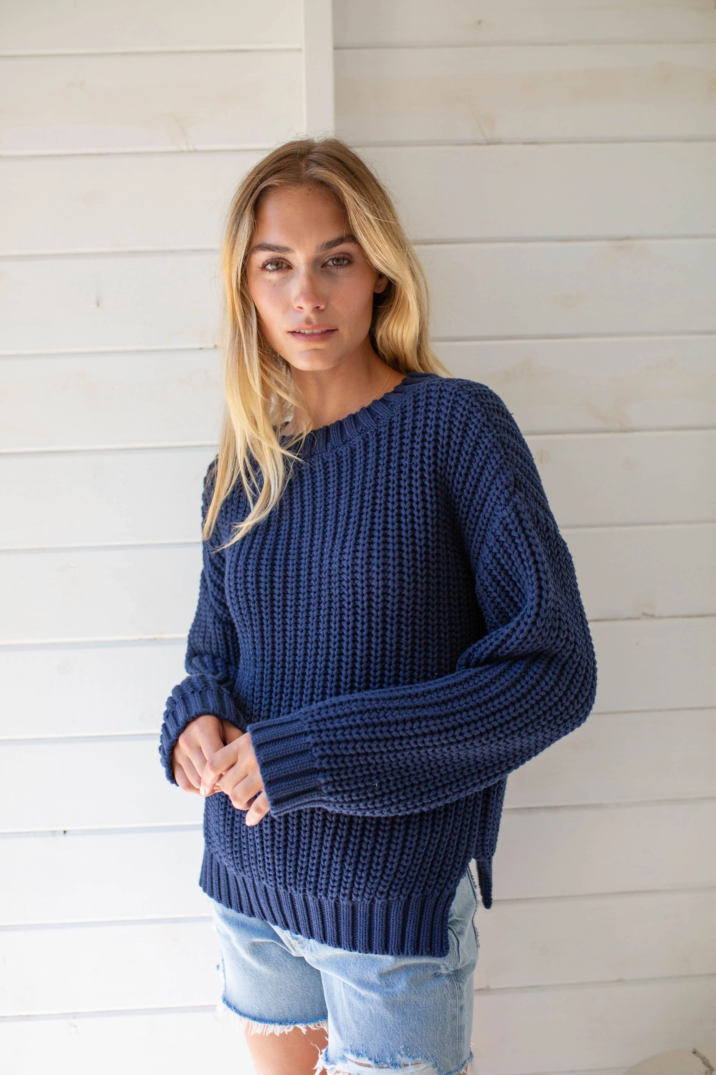 Beach Sweater - Navy | Marea