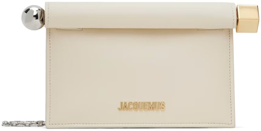 JACQUEMUS - Off-White 'La petite pochette rond carré' Pouch | SSENSE