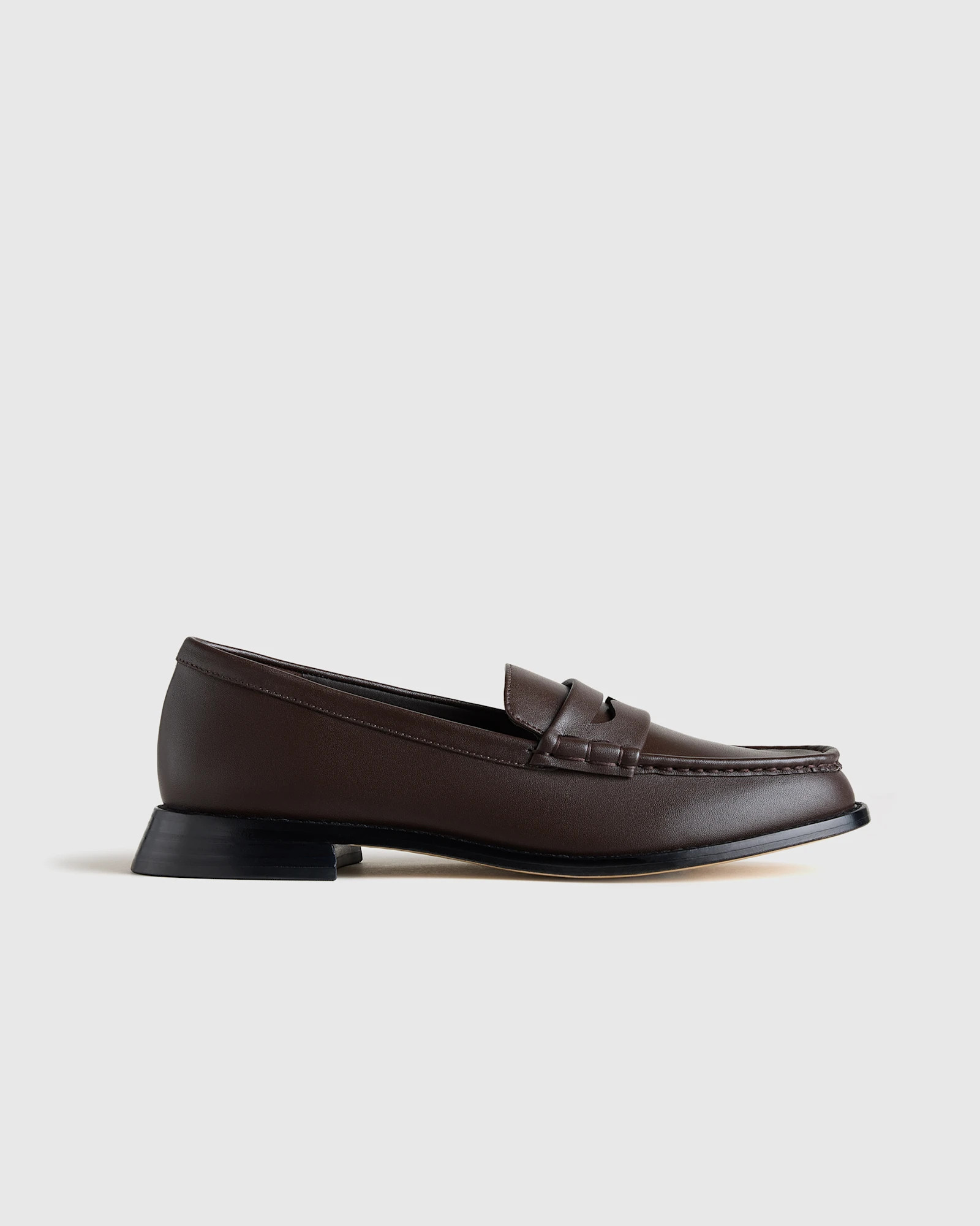 Italian Leather Penny Loafer in Coffee Bean | Quince