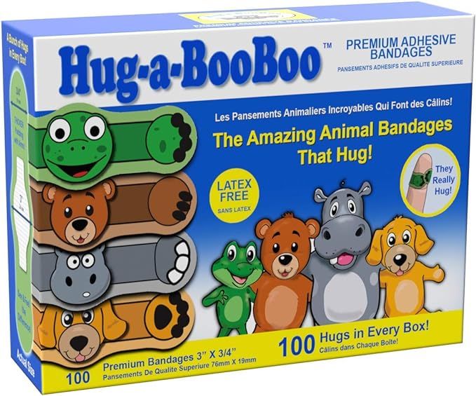 Hug-a-BooBoo Bandages - The Amazing Kids Animal Bandages That Hug! (100 Count) | Amazon (US)
