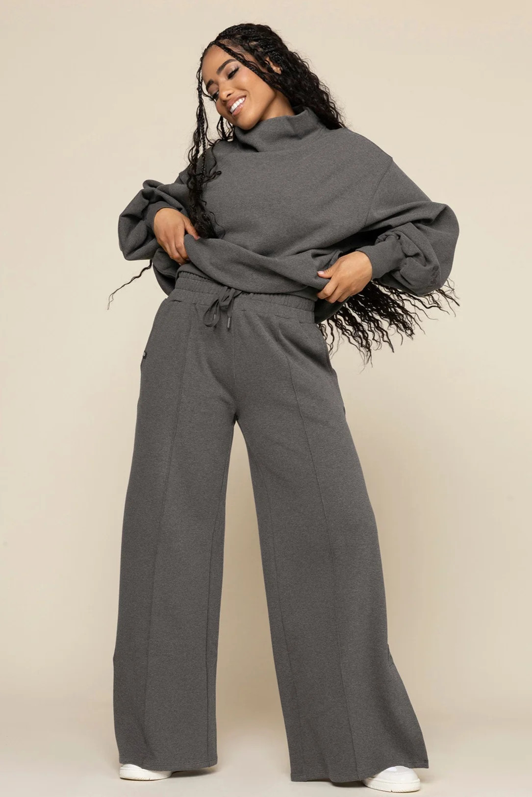 Perfect Plane Pants - Charcoal Heather | POPFLEX
