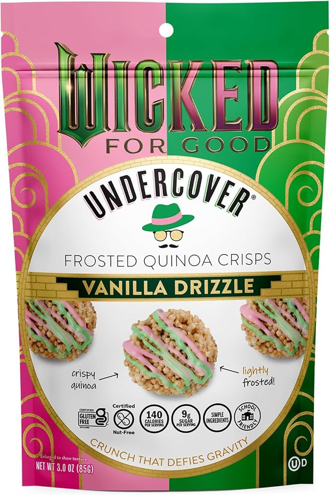 Undercover Snacks Wicked Frosted Vanilla Quinoa Crisps, 3 oz, Pack of 7 - Gluten Free Crisped Qui... | Amazon (US)