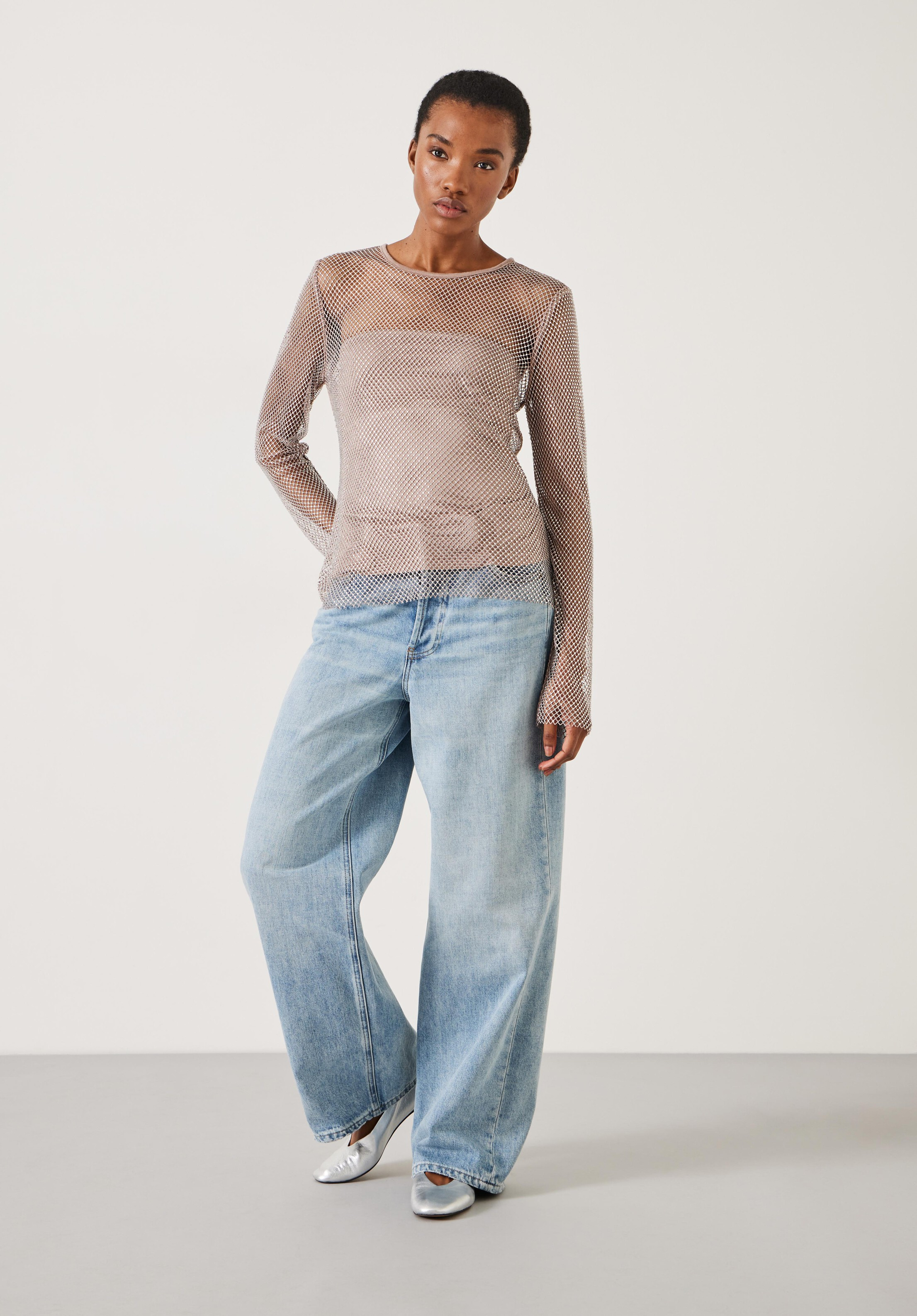 Una Sparkle Long Sleeve Top | Hush UK