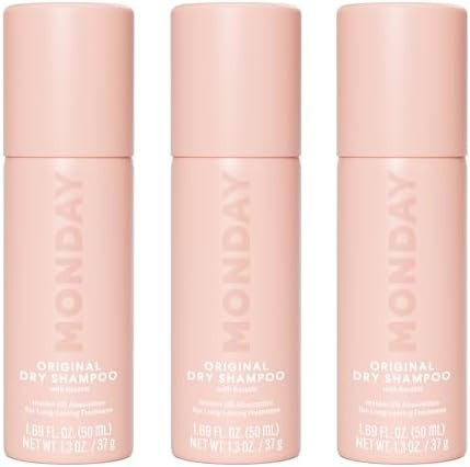 MONDAY HAIRCARE ORIGINAL Dry Shampoo with Keratin, oil-absorbing for All Hair Types 50ML (3 Pack) | Amazon (US)