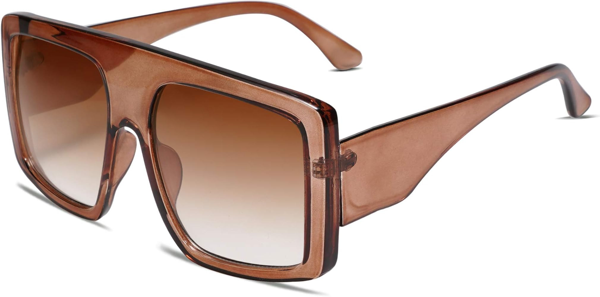 VANLINKER Oversized Square Sunglasses Fashion Flat Top baddie Shades VL9579 | Amazon (US)