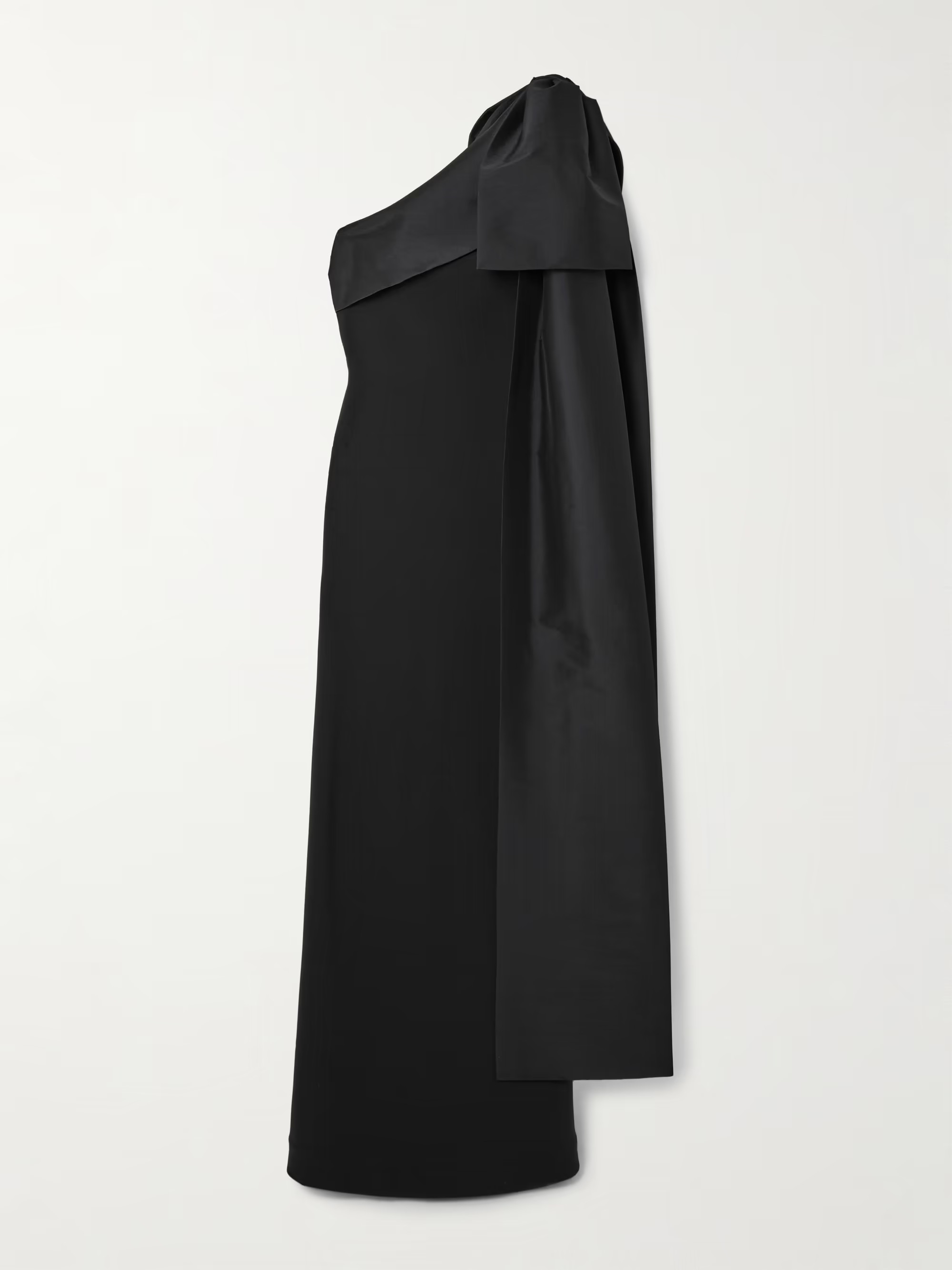 Adrian one-shoulder bow-detailed crepe and taffeta gown | NET-A-PORTER (UK & EU)