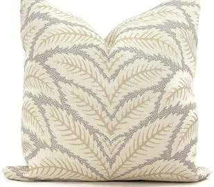 Amazon.com: Blue Talavera Pillow Cover by Brunschwig & Fils Decorative Pillow Cover Euro Lumbar P... | Amazon (US)