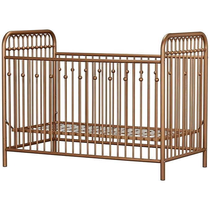 Little Seeds Monarch Hill Ivy Metal Crib, Gold | Amazon (US)