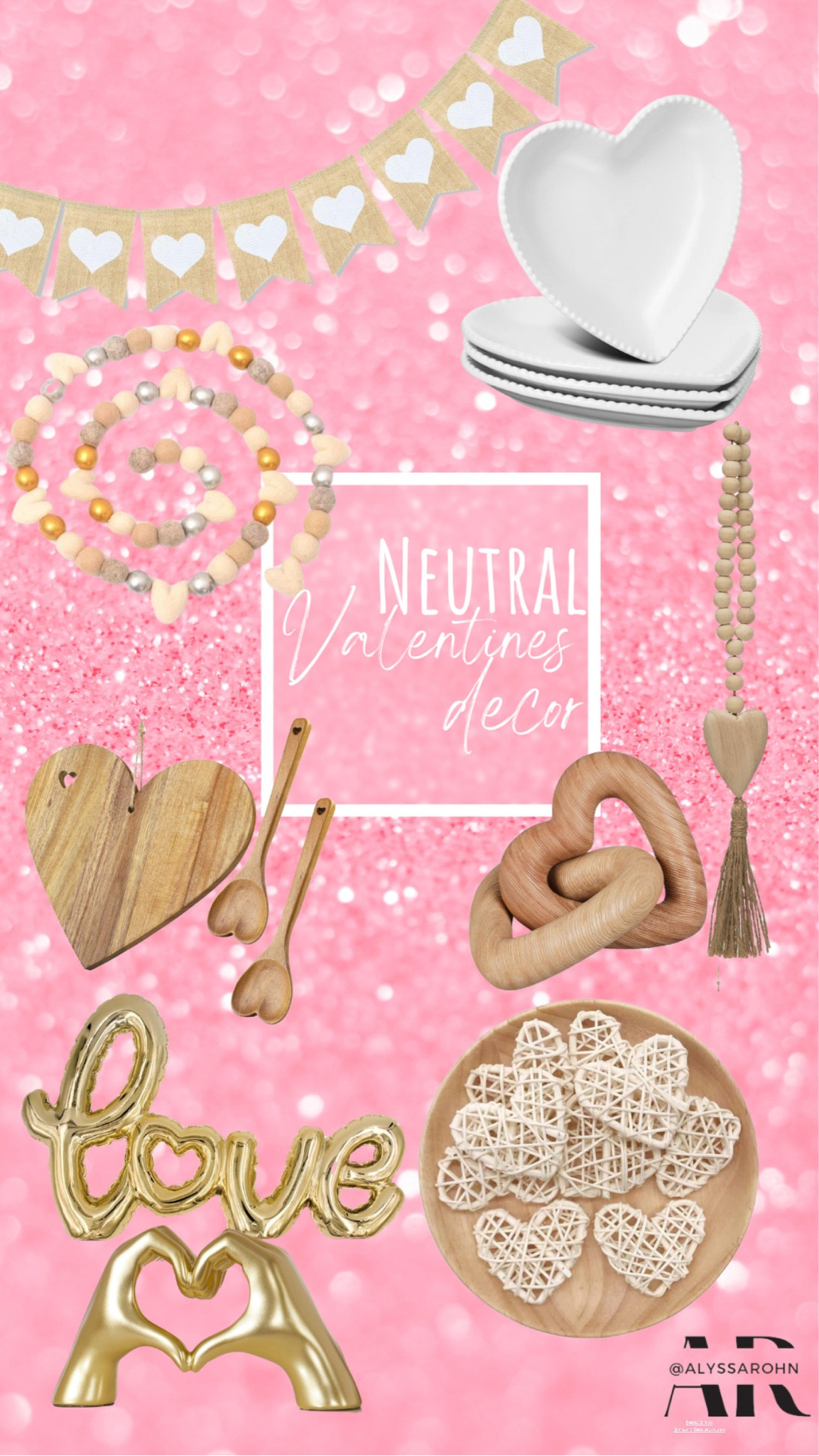 Neutral Valentine’s Day decor. Neutral Valentine’s party decor. Heart kitchenware. 

#LTKparties #LTKSeasonal #LTKhome