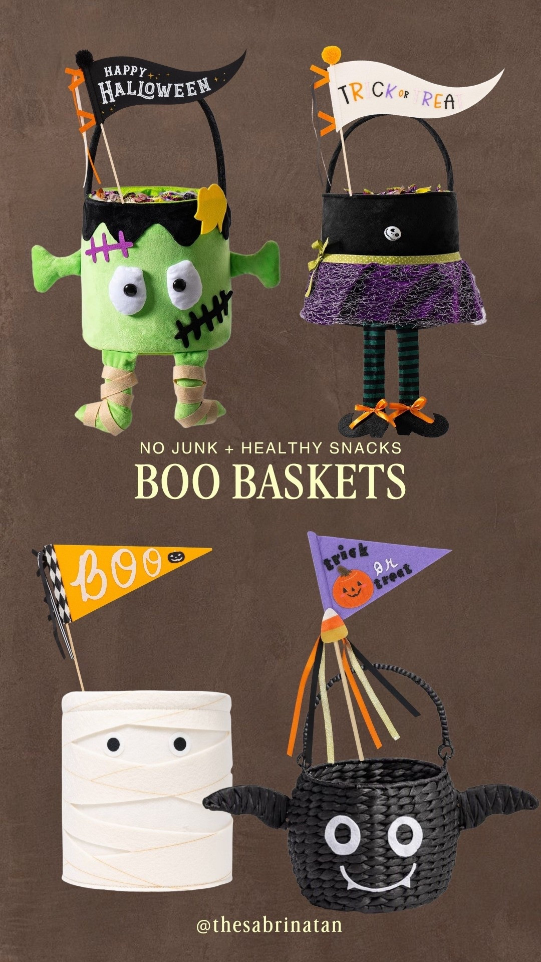 No junk and healthy snack ideas for Halloween boo baskets!! as a mom who hates junk and tried to avoid sugar and dyes