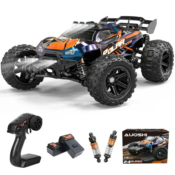 AUOSHI 1:14 Fast RC Toy Car,40+MPH Remote Control Off-Road Truck with Full Metal Drivetrain, 4WD ... | Walmart (US)