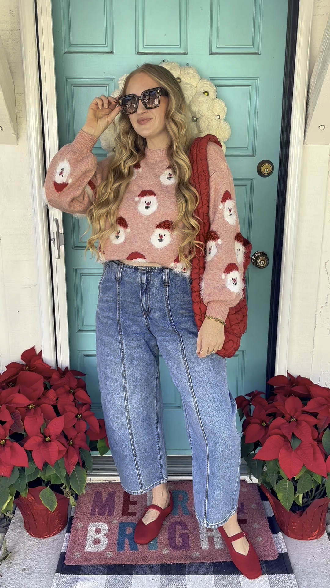 Cutie little furry Santa sweater in pink 💗🎅🏻 Sizes are selling out! Wearing M and size 10 jeans at 150 lbs and 5’7” for reference ✨

Holiday outfit, holiday style, holiday looks, Christmas outfit, Christmas style, Christmas looks, holiday outfit inspo, Christmas outfit inspo, Santa sweater, ugly Christmas sweater, ugly Santa sweater, pink Christmas, festive style, Amazon sweater, affordable Christmas look, affordable holiday style 

#LTKSeasonal #LTKGiftGuide #LTKHoliday