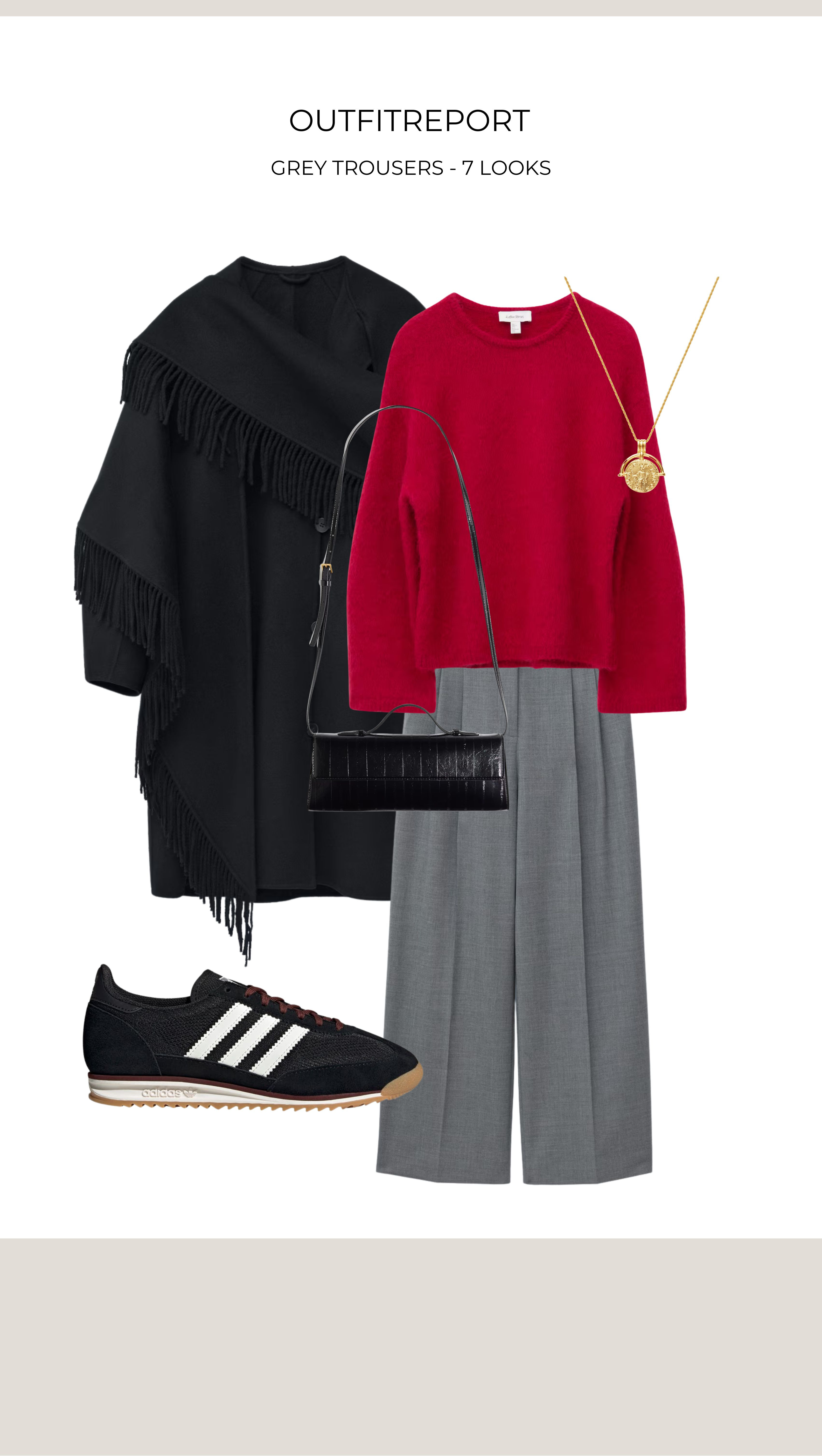 Autumn outfit grey trousers adidas sneakers 

#LTKwinter #LTKeurope #LTKautumn