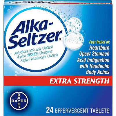 Alka Seltzer Extra Strength Effervescent Tablets, 24 Count | Target