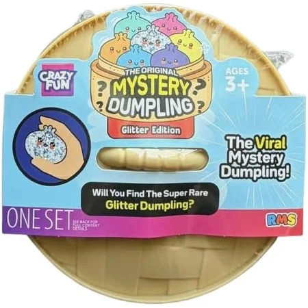 Crazy Fun Mystery Dumpling Glitter Edition Squishy Toy 5 inch Diameter | Ages 3+, Rare Glitter Dumpling, 1 Mystery Figure, Collectible Surprise, Viral Toy | Walmart (US)