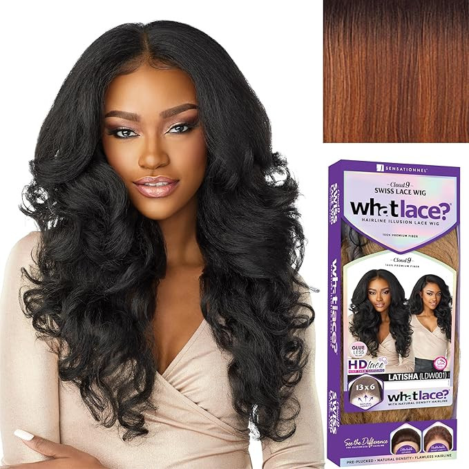 Sensationnel What lace 13x6 wigs - latisha lacefrontal hand tied glueless synthetic with natural ... | Amazon (US)