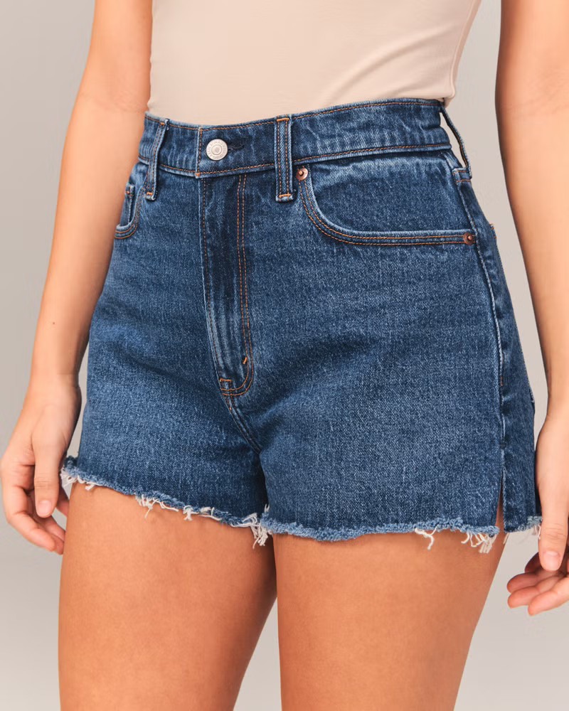 Curve Love High Rise Mom Short | Abercrombie & Fitch (US)