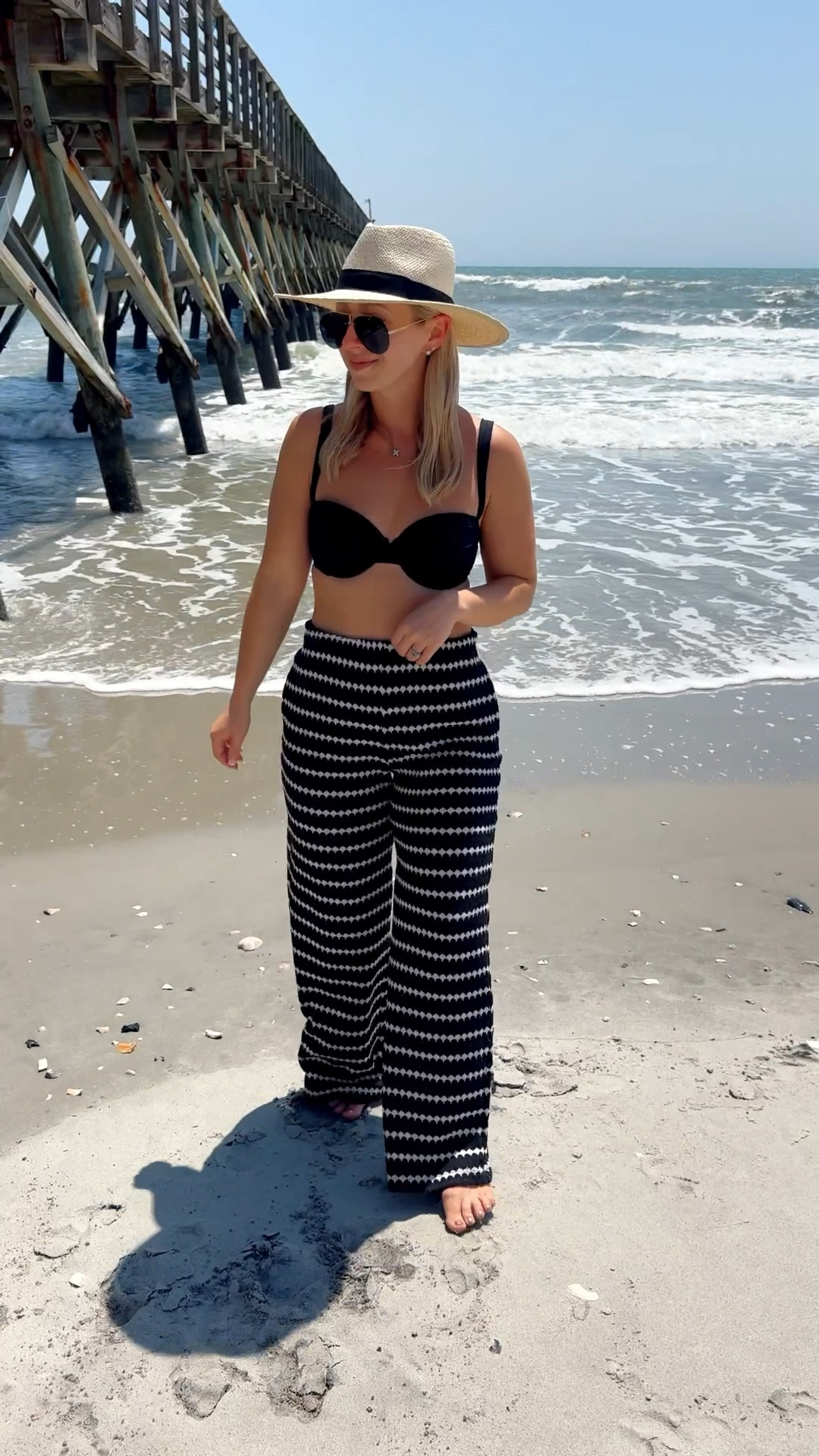 Claiming these my new favorite pants 👏🏻 They’re not see through so you can wear them out and they double as a swimsuit coverup! 🌊 Size small pants (TTS)

Beach coverups, target, summer vacation 

#LTKSwim #LTKSaleAlert #LTKootd