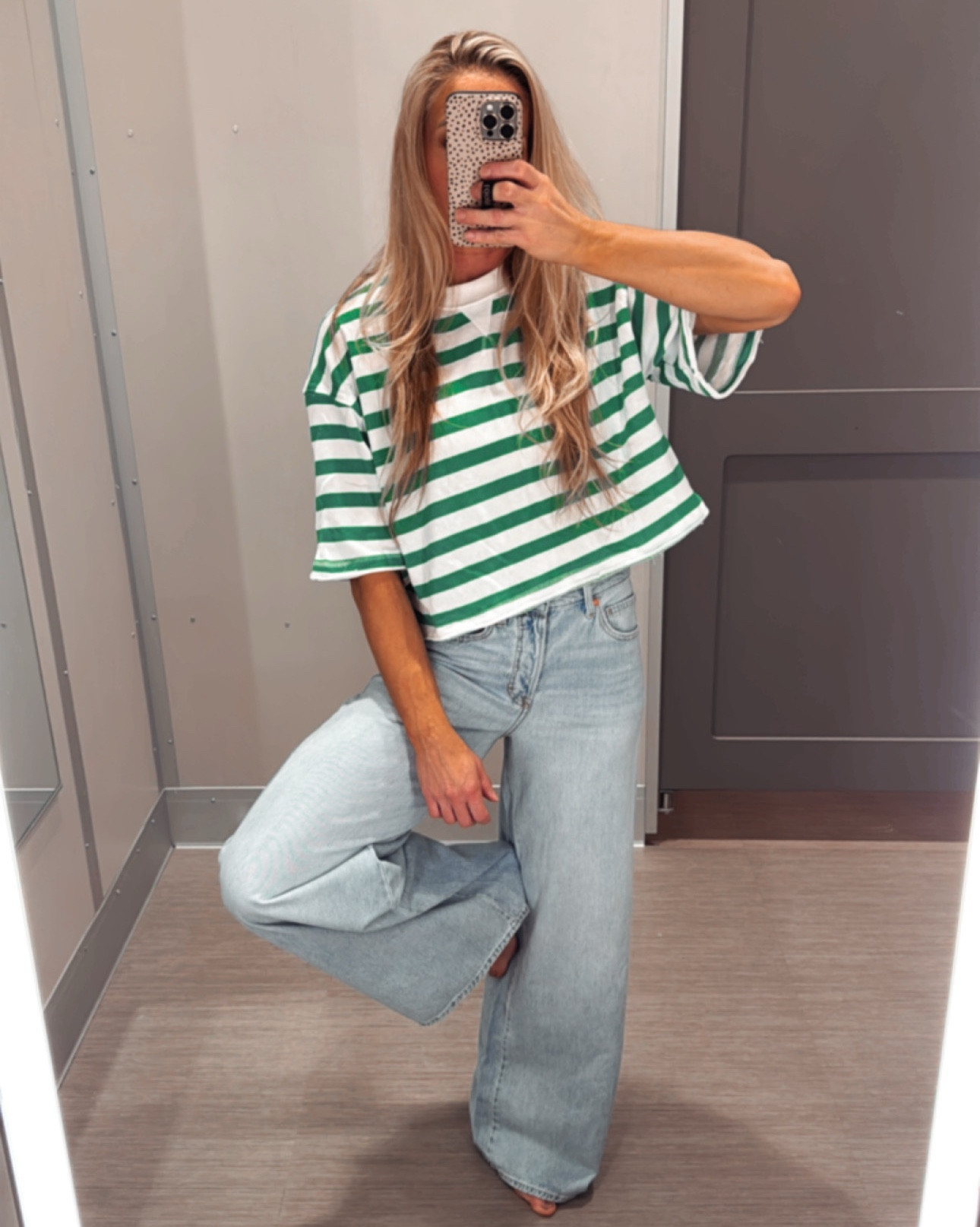 These super wide leg jeans have gone viral for a reason, they’re perfection! I usually wear a 2 or 4, I went with the 4 in these. Grab them before they sell out again! The top is everything! I’m in a med for a more oversized fit. It comes in several cute color ways. I also posted some alternative tops that are very similar in fit and style that I own and love.

#LTKFindsUnder50 #LTKFindsUnder100 #LTKStyleTip